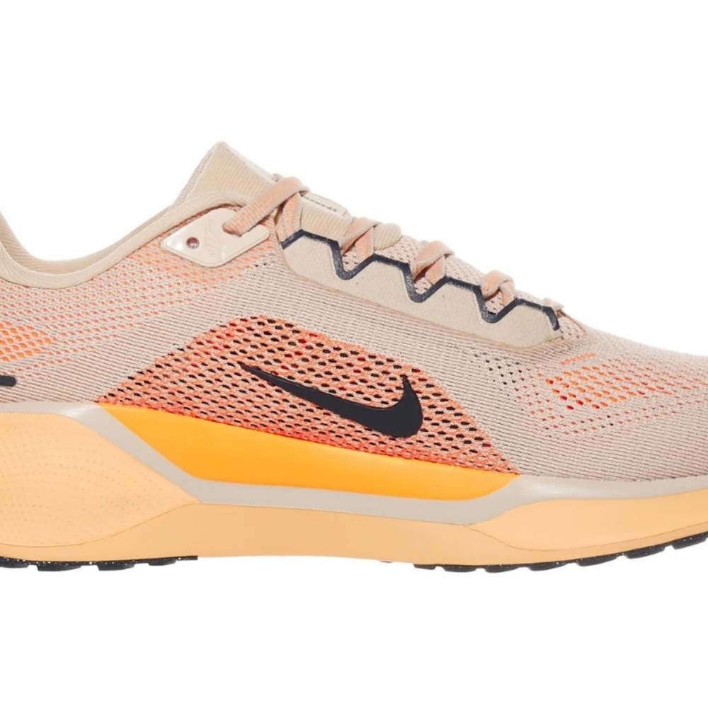Nike Air Zoom Beige and Orange Running Shoes - Picture 2 of 8